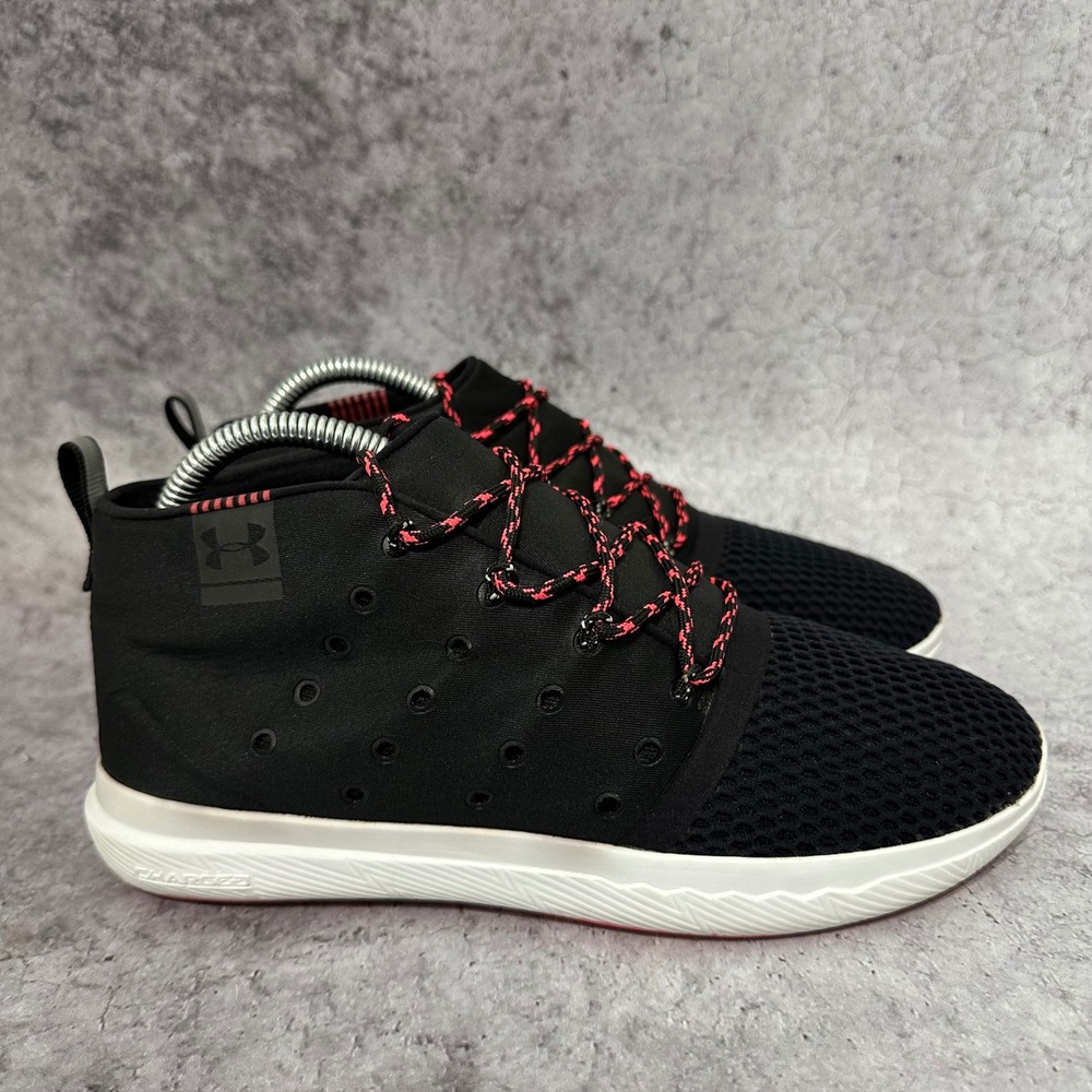 Under Armour Charged 24/7 Mid Women Size 8 Black Pink Sneakers 1288352-002